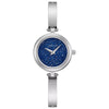 LADIES WATCH WITH BLUE ROCK CRYSTAL FACE