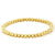 GOLD FILLED STERLING SILVER 4MM BEADED BRACELET