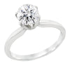 CLASSIC WHITE GOLD SOLITAIRE ENGAGEMENT RING SETTING