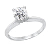CLASSIC WHITE GOLD 4 PRONG SOLITAIRE ENGAGEMENT RING SETTING