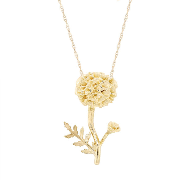 CARNATION FLOWER PENDANT NECKLACE Howard's Jewelry Center