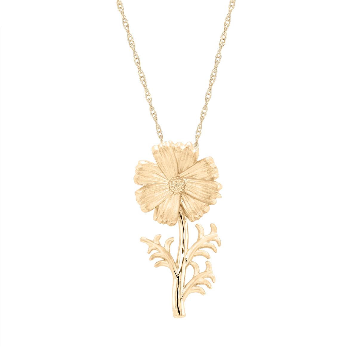 COSMOS FLOWER PENDANT NECKLACE