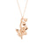 LILY OF THE VALLEY FLOWER PENDANT NECKLACE