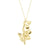 LILY OF THE VALLEY FLOWER PENDANT NECKLACE