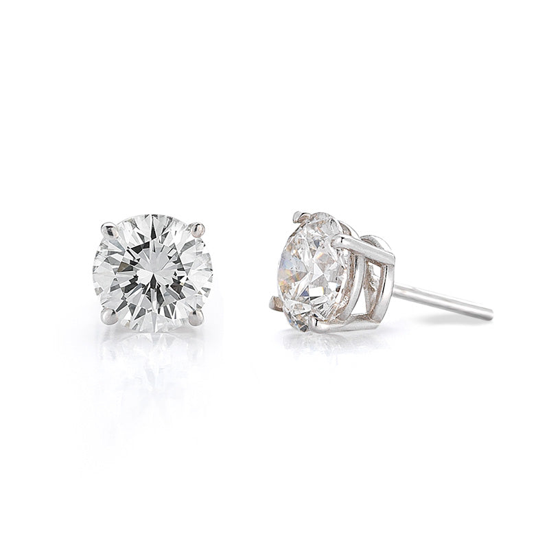 1 3/4 Carat | 14K White Gold | IGI Certified Lab Grown Solitaire Diamond  Stud Earrings | Oval Shape Push Back Prong Setting Friendly Diamonds  Earrings | F-G Color, VS1-VS2 Clarity - Walmart.com